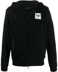 Emporio Armani - Logo Hooded Sports Coat - Lyst
