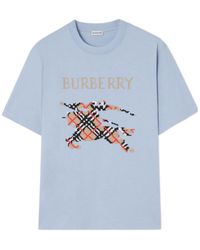 Burberry - Logo Detailed Crewneck T-Shirt - Lyst
