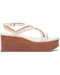 Stuart Weitzman - Wovette Wedge Sandals - Lyst