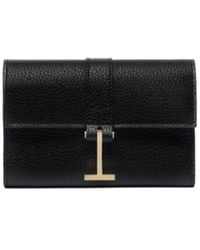 Tom Ford - Grain Leather Kara Compact Wallet - Lyst
