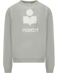 Isabel Marant - Mike Flocked-Logo Sweatshirt - Lyst