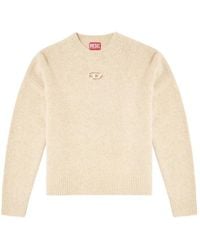 DIESEL - M-Areeta Oval D Logo Knitted Jumper - Lyst