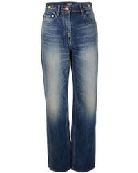 Versace - Wide Fit Denim Jeans - Lyst