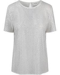P.A.R.O.S.H. - Rhinestone-Embellished Blouse - Lyst