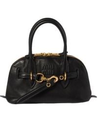 Miu Miu - Aventure Leather Tote Bag - Lyst