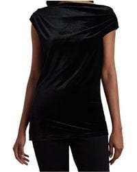 Ralph Lauren - Kinthea Velvet Top - Lyst