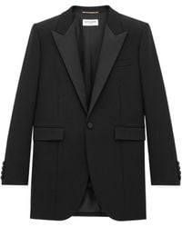 Saint Laurent - Tuxedo Single-Breasted Jacket - Lyst
