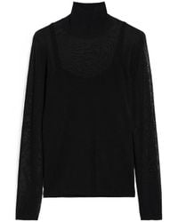 Max Mara - High Neck Long-Sleeved Top - Lyst