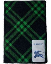 Burberry - Logo Patch Checked Scarf - Lyst