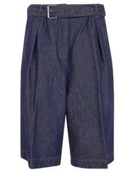 Dries Van Noten - Denim Shorts With Belt Loops - Lyst