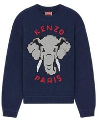 KENZO - Elephant' Wool Jumper - Lyst