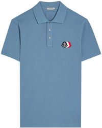 Moncler - Cotton Short-Sleeve Polo Shirt - Lyst