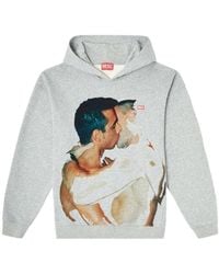 DIESEL - X Tom Of Finland Foundation Kiss-Print Hoodie - Lyst