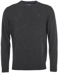 Barbour - Logo Embroidered Crewneck Knitted Jumper - Lyst