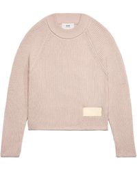 Ami Paris - Logo Patch Crewneck Jumper - Lyst