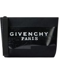 Givenchy - Tape Logo Printed Small Clutch Bag - Lyst