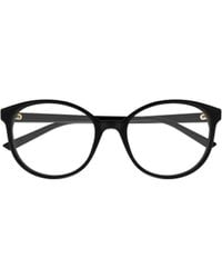 Gucci - Eyewear Round Frame Glasses - Lyst