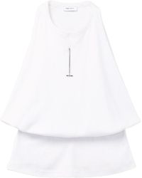 McQueen - Cotton Tiered Tank Top - Lyst