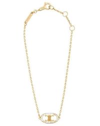 Celine - Maillon Triomphe Diamond Bracelet - Lyst