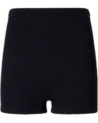 Hunza G - Crinkle Cotton-Blend Original Shorts - Lyst