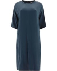 Max Mara - Short-Sleeved Round-Necked Dress - Lyst