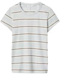 Rag & Bone - Striped Crew Neck T-Shirt - Lyst