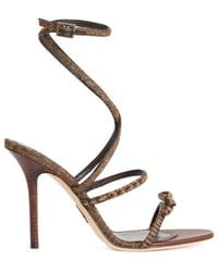 DSquared² - Classic Check Bow-Detail Sandals - Lyst