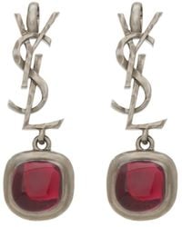 Saint Laurent - Cassandre Cabochon Earrings - Lyst