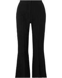 TOVE - Talia Cropped Pleated Crepe Flared Pants - Lyst