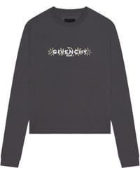 Givenchy - Logo Printed Long-Sleeved T-Shirt - Lyst