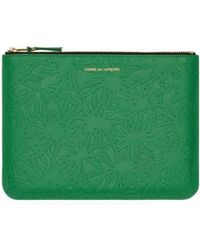 Comme des Garçons - Comme Des Garçons Wallet All-Over Embossed Zipped Wallet - Lyst