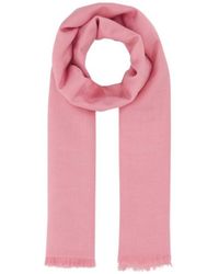 McQueen - Floral Jacquard Frayed-Edge Scarf - Lyst
