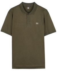 C.P. Company - Logo Patch Polo Shirt - Lyst