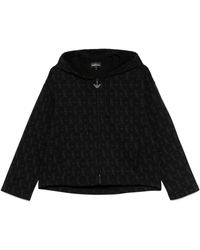 Emporio Armani - Logo-Print Hoodie - Lyst