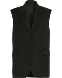 Max Mara - Studio Mstquasar Single Breasted Gilet - Lyst