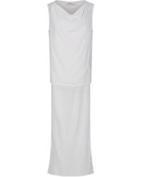 P.A.R.O.S.H. - Drape Detailed Sleeveless Dress - Lyst
