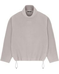 MM6 MAISON MARGIELA X SALOMON - Drawstring Fleece Long-Sleeved T-Shirt - Lyst