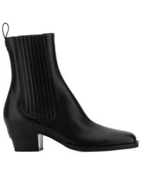 Fendi - Leather Bootie - Lyst
