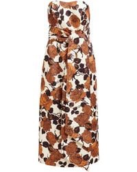 Essentiel Antwerp - Juror Floral Strapless Dress - Lyst