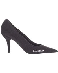 Balenciaga - Logo Pointed High Heels - Lyst