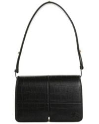 Burberry - Snip Embossed Foldover-Top Shoulder Bag - Lyst