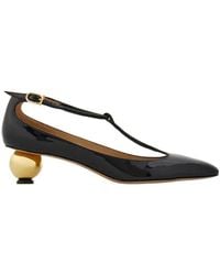 Ferragamo - Spherical Heel T-Strap Pump - Lyst