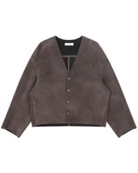 Entire studios - Minimal Leather Jacket Loden - Lyst