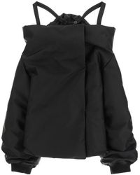 Prada - Off-Shoulder Padded Re-Nylon Jacket - Lyst