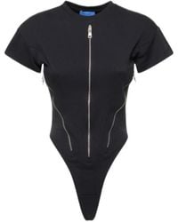 Mugler - Zipper Opening And Closing Jumpsuit - Lyst