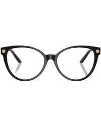 Versace - Greca-Arm Butterfly-Frame Glasses - Lyst