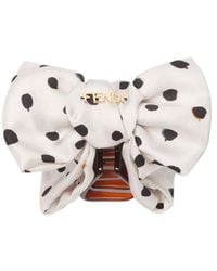 Fendi - Polka-Dot Bow Hair Clip - Lyst