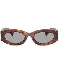 Miu Miu - Eyewear Oval-Frame Sunglasses - Lyst