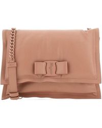 Ferragamo - Logo Design Shoulder Bag - Lyst