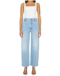 Mother - The Stud Finder Flood Jeans - Lyst
